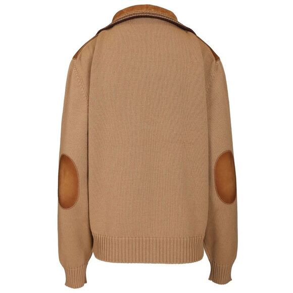 Miu Miu Women Oversized Leather Bomber Jacket - Picture 2 of 6